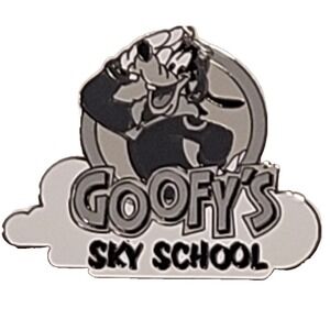 Disney Pin Goofy Saluting Sky School Mystery Logo Chaser DCA LE 100 RARE 84142